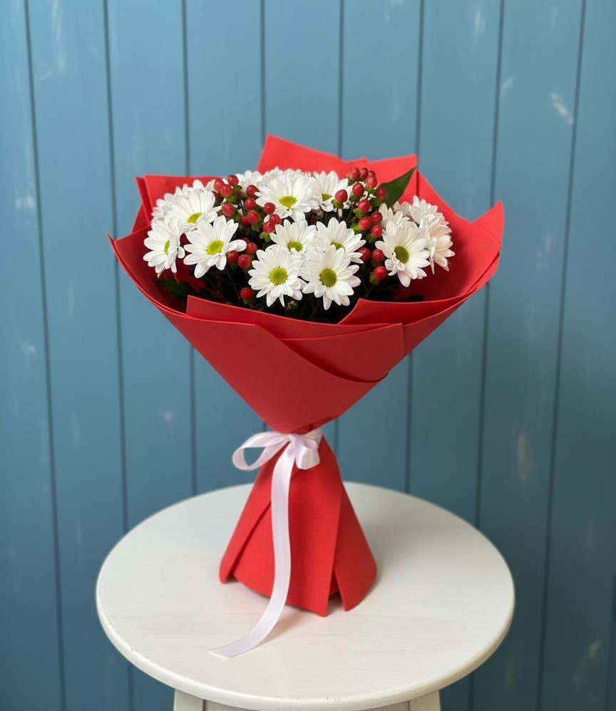 Букет цветов из: Хризантемы в Падаре