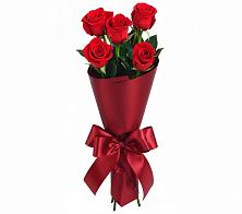 Букет 5 Красных роз Эдлесс Лав в Падаре