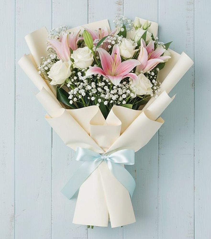 Букет цветов из: Лилии в Падаре