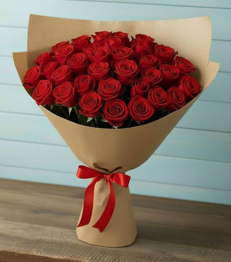 Букет Красные розы Милано в Падаре