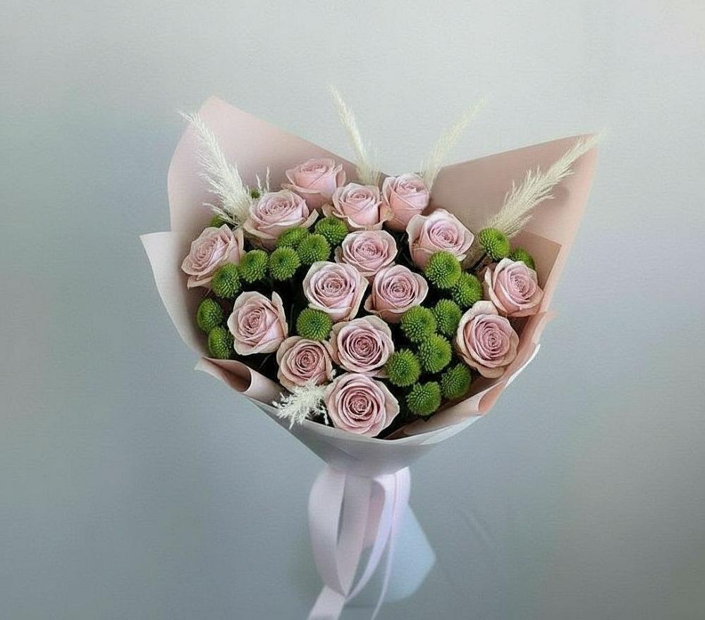 Букет цветов из: Розы и Хризантемы в Падаре