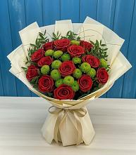 Букет цветов из:  Розы и Хризантемы в Падаре