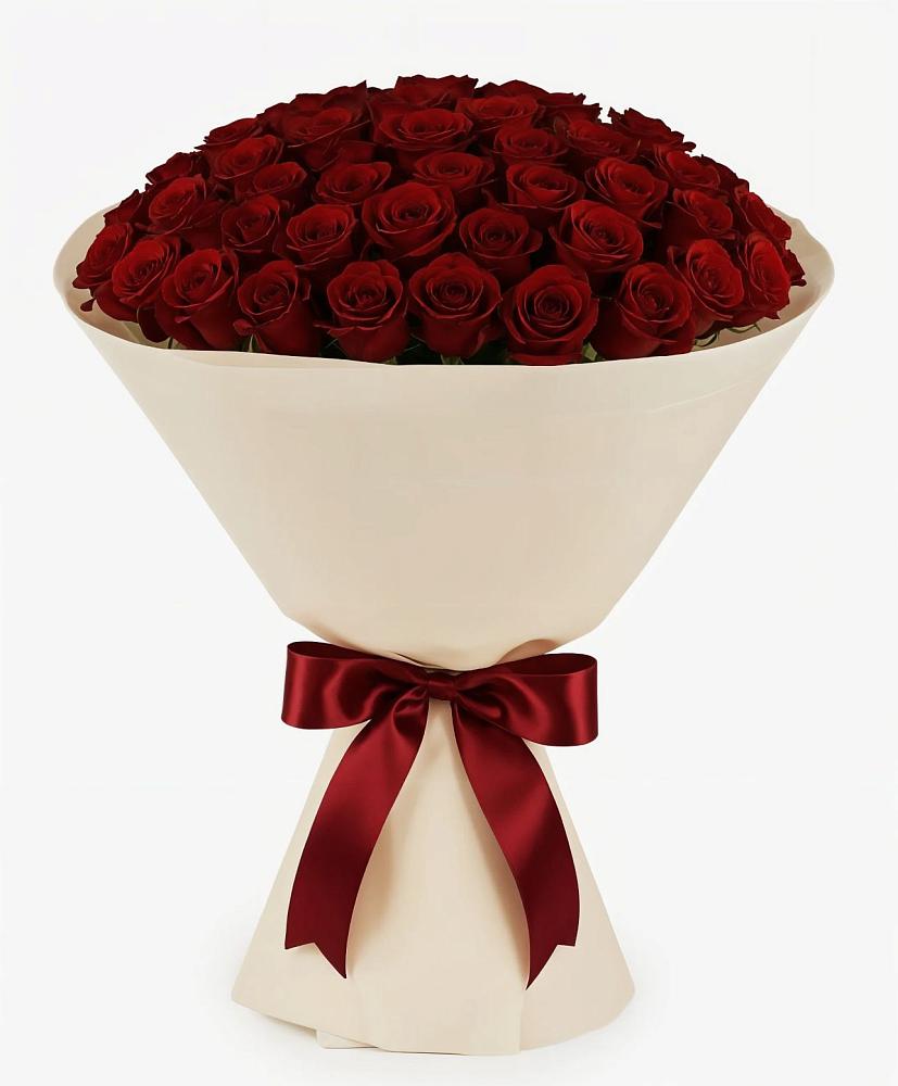 Букет 101 Бордовая роза Блэк Бакарра в Падаре